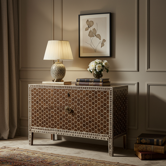 Luxury Bone Inlay or Mother of Pearl Furniture