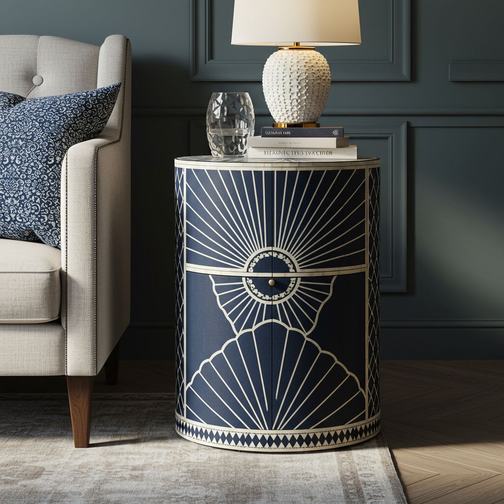 Luxury Bone Inlay or Mother of Pearl Furniture
