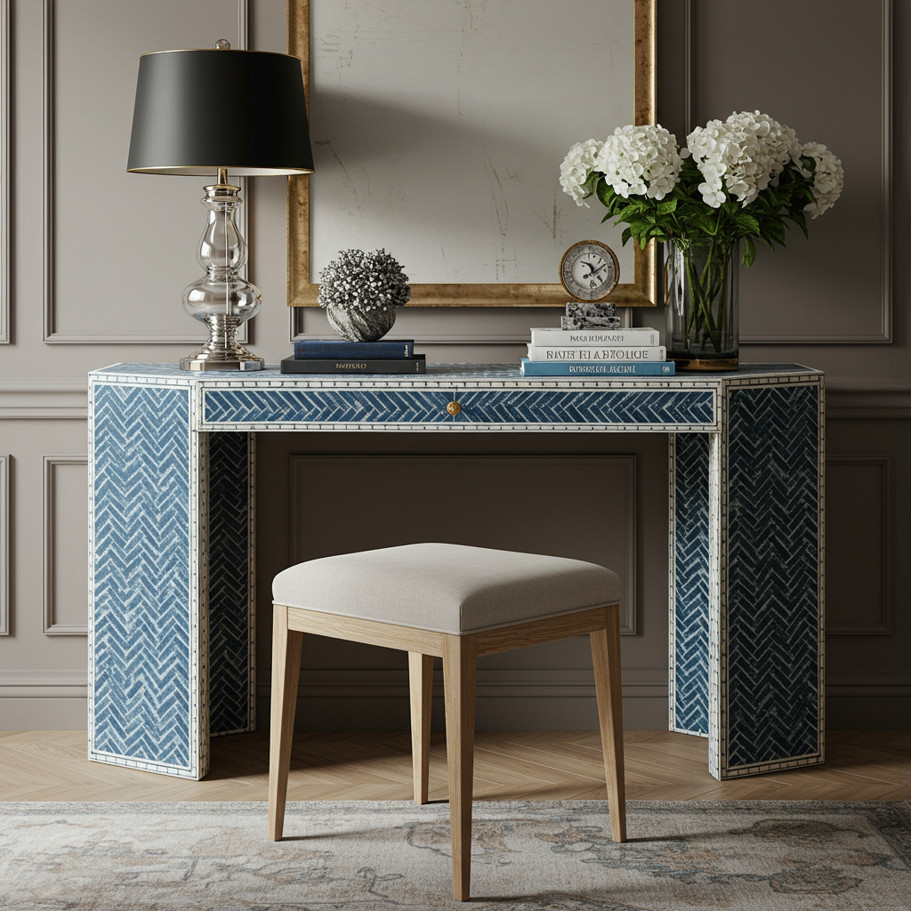 Luxury Bone Inlay or Mother of Pearl Furniture