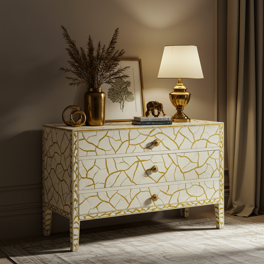 Luxury Bone Inlay or Mother of Pearl Furniture