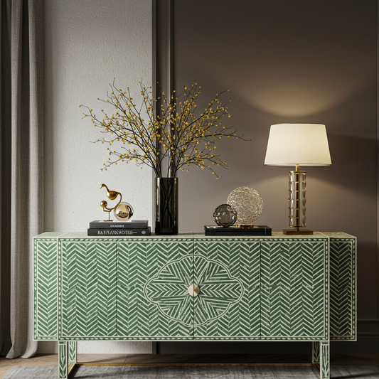 Luxury Bone Inlay or Mother of Pearl Furniture