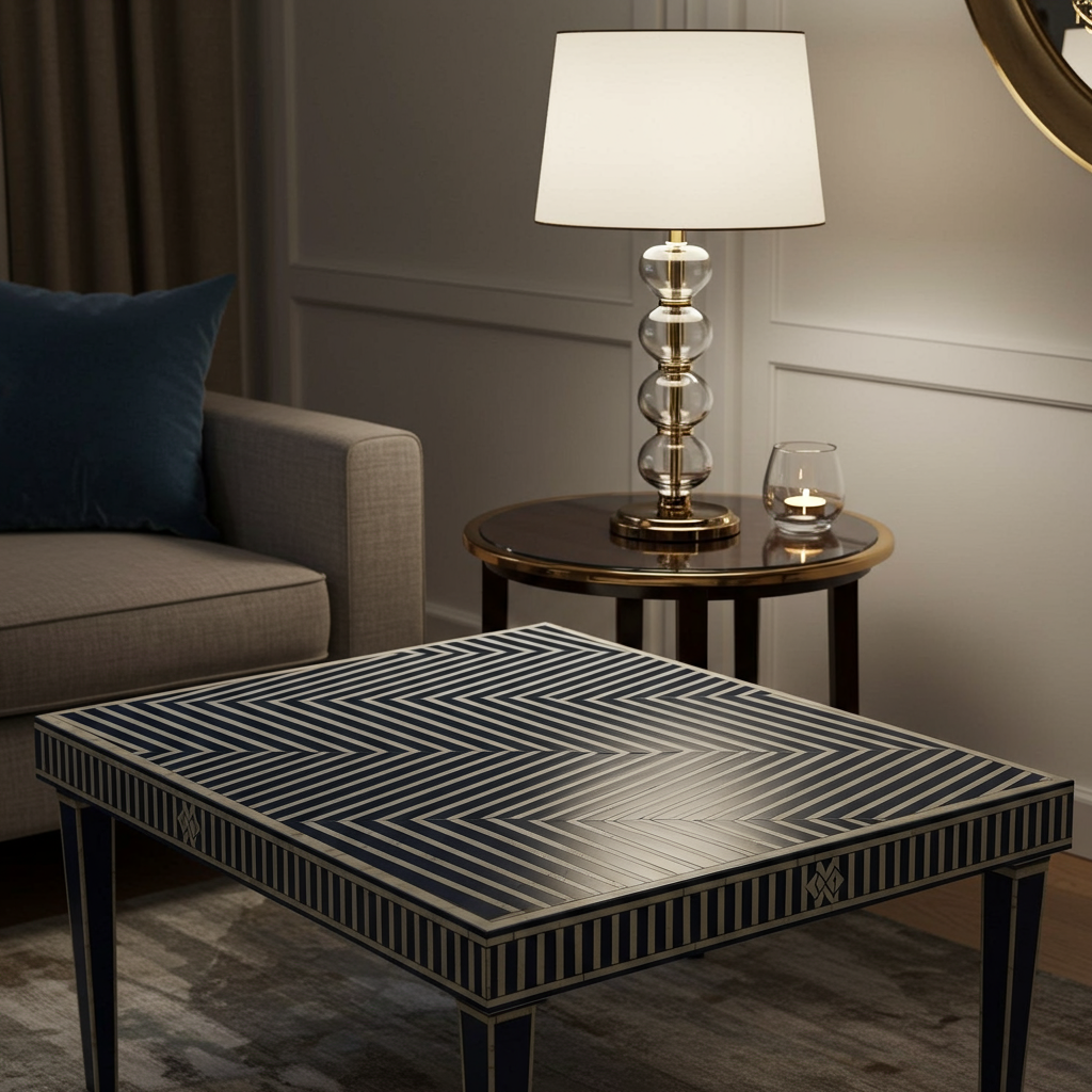 Luxury Bone Inlay or Mother of Pearl Furniture