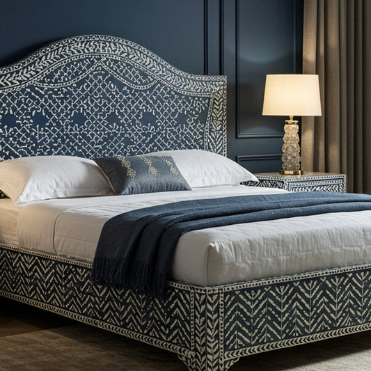Find the charm of a bone inlay nightstand for your bedroom