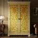 Vintage Floral Pattern Wardrobe Cabinet | Luxury Handmade Wardrobe
