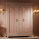 Elegant Handcrafted Bone Inlay Wardrobe Cabinet | Luxury Handmade Wardrobe