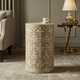Elegant Damask Patterned Accent Table | Luxury Handmade Side Table