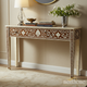 Elegant Inlaid Bone and Wood Console Table | Luxury Handmade Console