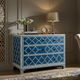 Blue Moroccan Patterned Chest of Drawers | Luxury Handmade Dresser
