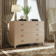 Elegant Beige Patterned Chest of Drawers | Luxury Handmade Dresser