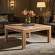 Handcrafted Inlay Pattern Square Coffee Table | Luxury Handmade Coffee Table