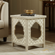 Elegant Bone Inlay Accent Side Table | Luxury Handmade Side Table
