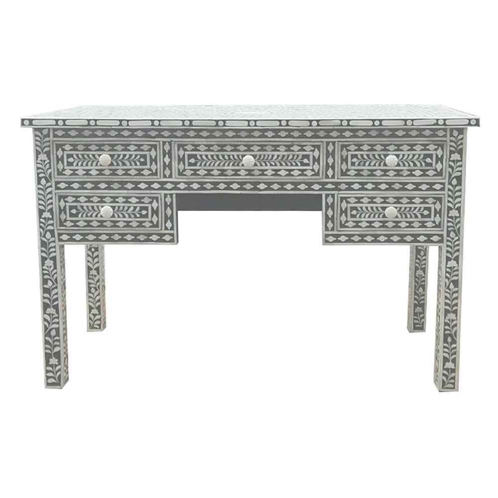 Grey Bone Inlay Desk