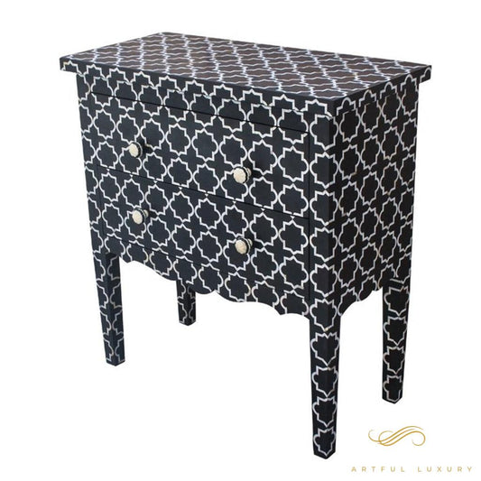 Geometric Pattern Bone Inlay dressers | Luxury Handmade Dresser