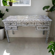 Menthome Black Mother Of Pearl Inlay Desk