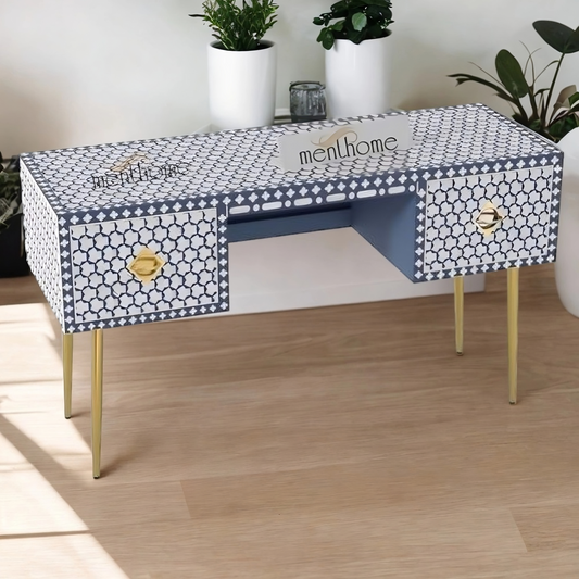 Targua Inlaid Desk Bone Inlay