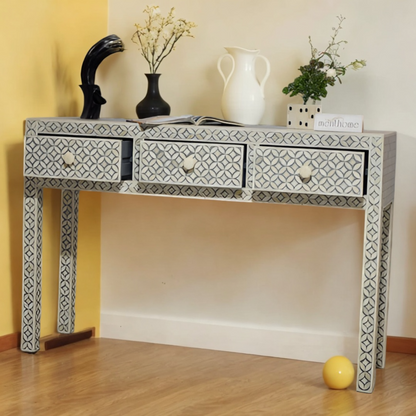 Bone inlay Geometric Desk