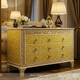 Luxury Hand-Painted Yellow and White Floral Chest of Drawers | Luxury Handmade Dresser