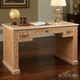 Handcrafted Bone Inlay Writing Desk | Luxury Handmade Desk