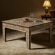 Intricately Inlaid Bone and Wood Coffee Table | Luxury Handmade Coffee Table
