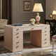 Vintage Style Pink Desk with Multiple Drawers | Luxury Handmade Desk