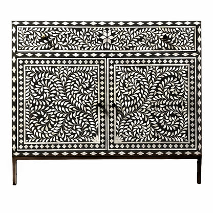 Bone Inlay Drawer, Wooden Entryway Cabinet, Personalized Living Room Furniture