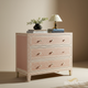 Pink Handcrafted Bone Inlay Chest of Drawers | Luxury Handmade Chest of Drawer