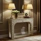 Elegant Bone Inlay Console Table | Luxury Handmade Console