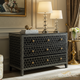 Elegant Black and Gold Patterned Chest of Drawers | Luxury Handmade Chest of Drawer