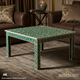 Green Inlaid Patterned Square Coffee Table | Luxury Handmade Coffee Table