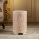 Elegant Paisley Ceramic Stool | Luxury Handmade Side Table