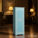 Blue Wooden Decorative Cabinet with Floral Inlay | Luxury Handmade Tallboy