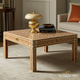 Handcrafted Inlay Coffee Table with Geometric Pattern | Luxury Handmade Coffee Table