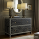 Decorative Black and White Patterned Dresser Chest | Luxury Handmade Dresser