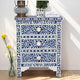 Floral Pattern Bedside Table Three-Drawer Bone Inlay | Luxury Handmade Bedside Table