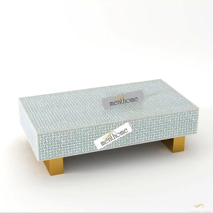 Rectangular Coffee Tables Modern Furniture Bone Inlay | Luxury Handmade Coffee Table