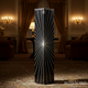 Black Decorative Floor Lamp with Starburst Pattern | Luxury Handmade Tallboy