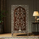 Handcrafted Wooden Cabinet with Intricate Floral Inlay | Luxury Handmade Cabinet