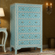 Blue Bone Inlay Chest of Drawers | Luxury Handmade Tallboy