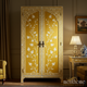Hand-Painted Floral Wardrobe Cabinet | Luxury Handmade Wardrobe