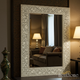Ornate Floral Pattern Decorative Wall Mirror | Luxury Handmade Mirror