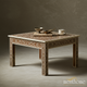 Intricately Carved Wooden Coffee Table with Inlay Design | Luxury Handmade Coffee Table