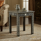 Elegant Handcrafted Bone Inlay Side Table | Luxury Handmade Side Table