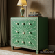Green Hand-Painted Wooden Chest of Drawers | Luxury Handmade Dresser
