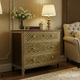 Vintage Patterned Wooden Chest of Drawers | Luxury Handmade Dresser