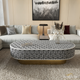 Modern Coffee Table Bone Inlay | Luxury Handmade Coffee Table