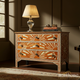 Sunburst Pattern Wooden Chest of Drawers | Luxury Handmade Chest of Drawer