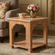Handcrafted Inlay Bone Side Table | Luxury Handmade Side Table