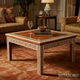 Elegant Greek Key Pattern Wooden Coffee Table | Luxury Handmade Coffee Table