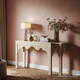 Intricately Carved Bone Inlay Console Table | Luxury Handmade Console
