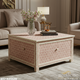Decorative Pink Hexagon Pattern Coffee Table with Storage | Luxury Handmade Coffee Table